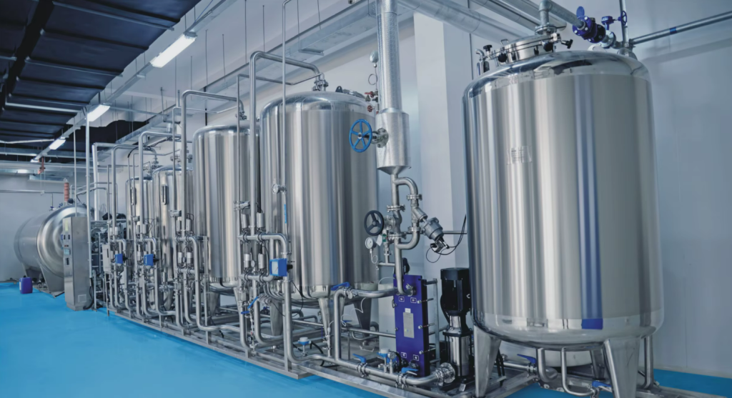 Рисунок 4. Насосная установка в цехе пищевого производства