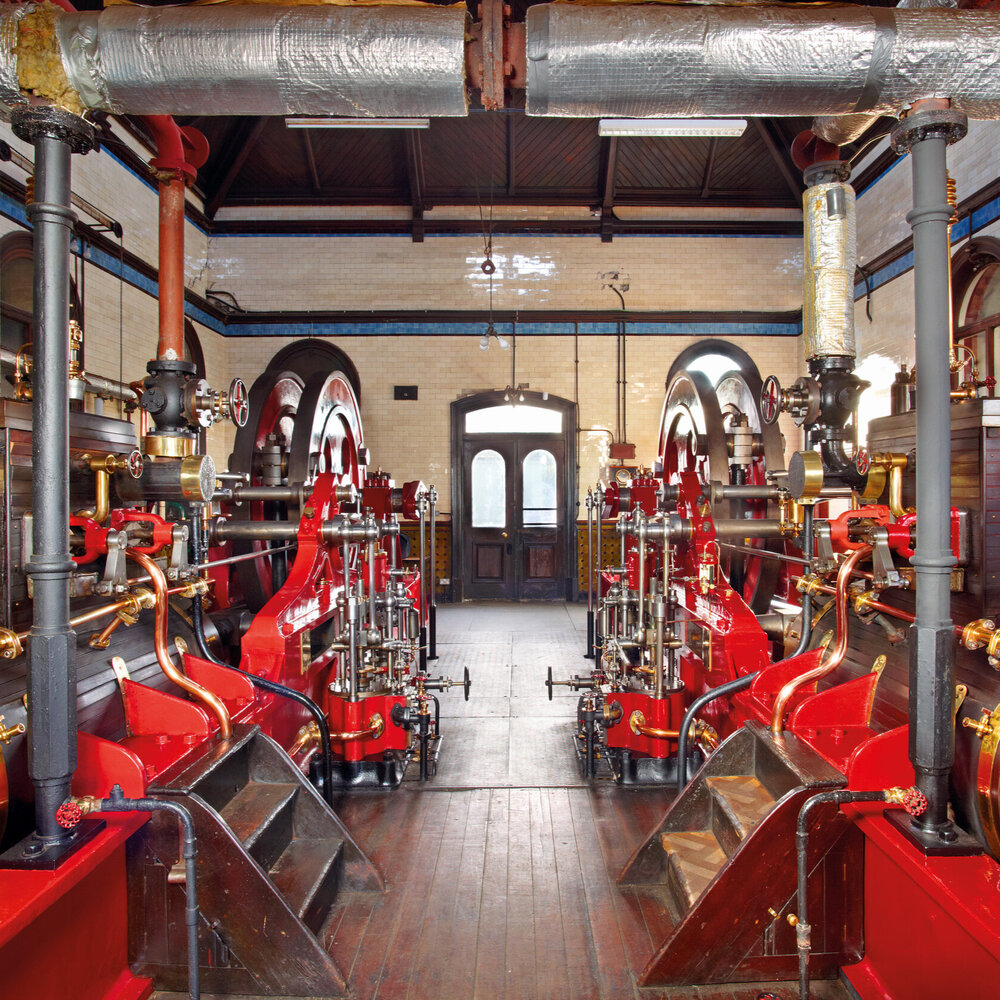 Викторианская насосная станция 1894 года. Механизм насосной станции. Викторианская насосная станция 1894 года. Механизм насосной станции.